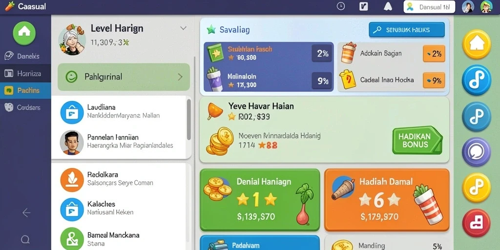 Beragam tema mesin slot yang tersedia.