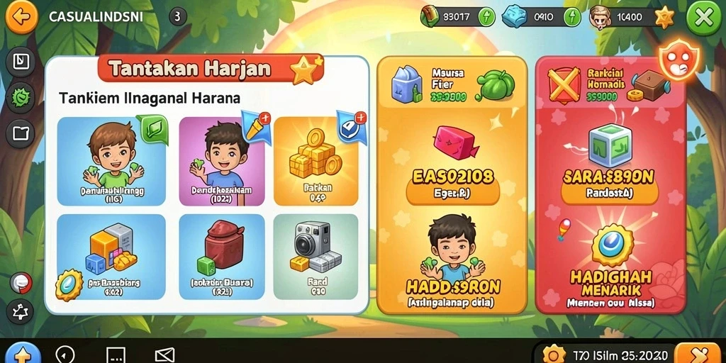 Tantangan seru yang membuat pemain terus kembali untuk bermain.
